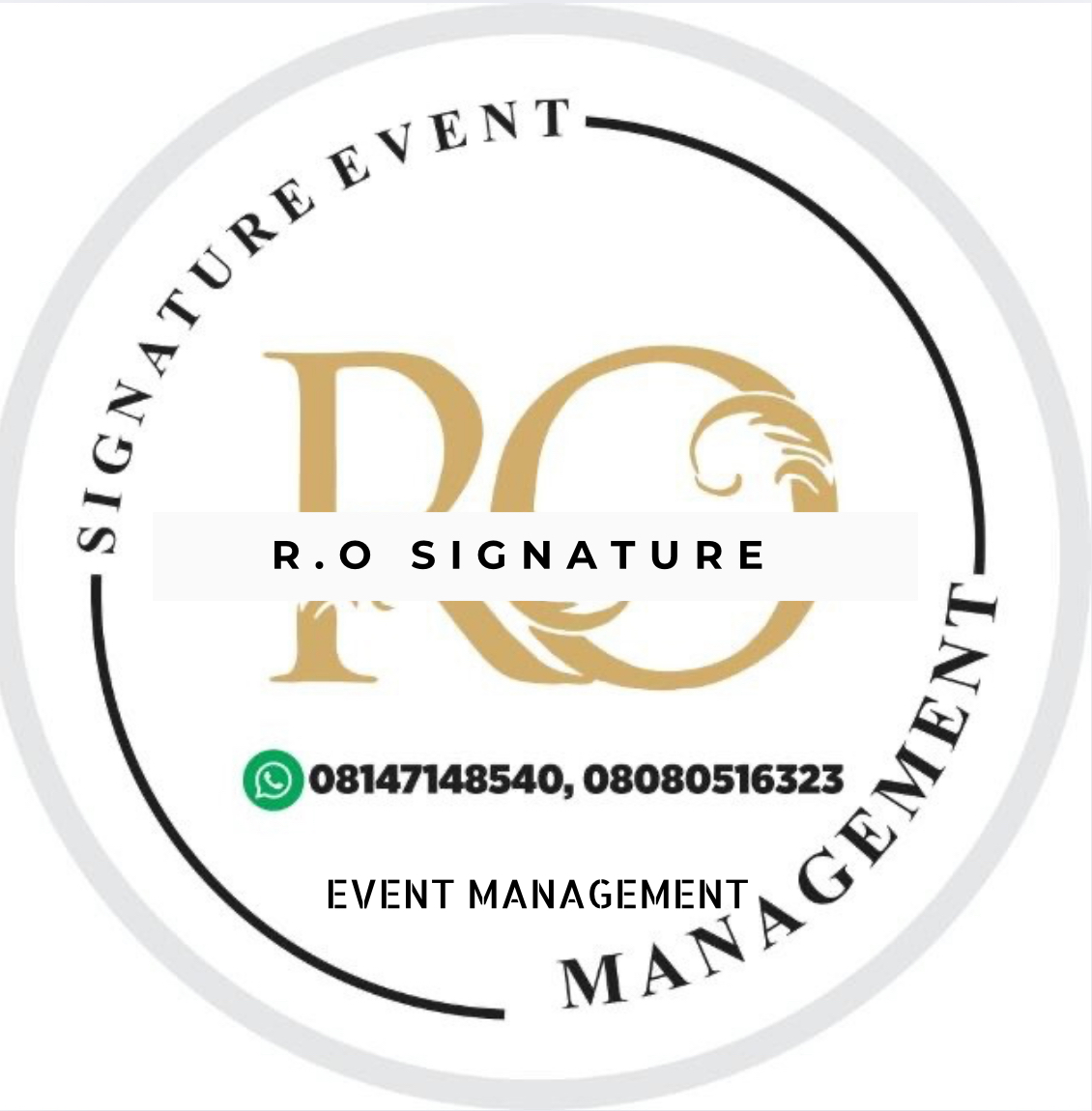 R.O signature event  profile photo