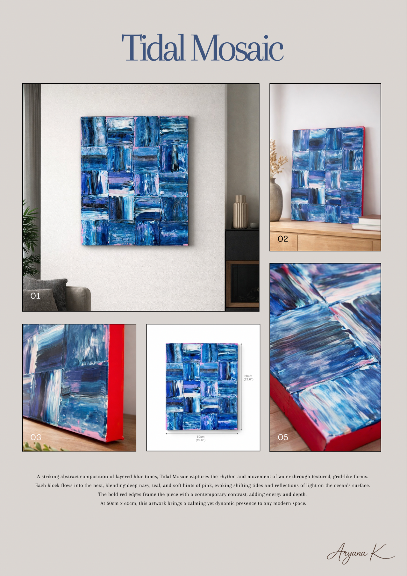 Green Neutral Art Prints Collection Catalog Gallery Price List Document