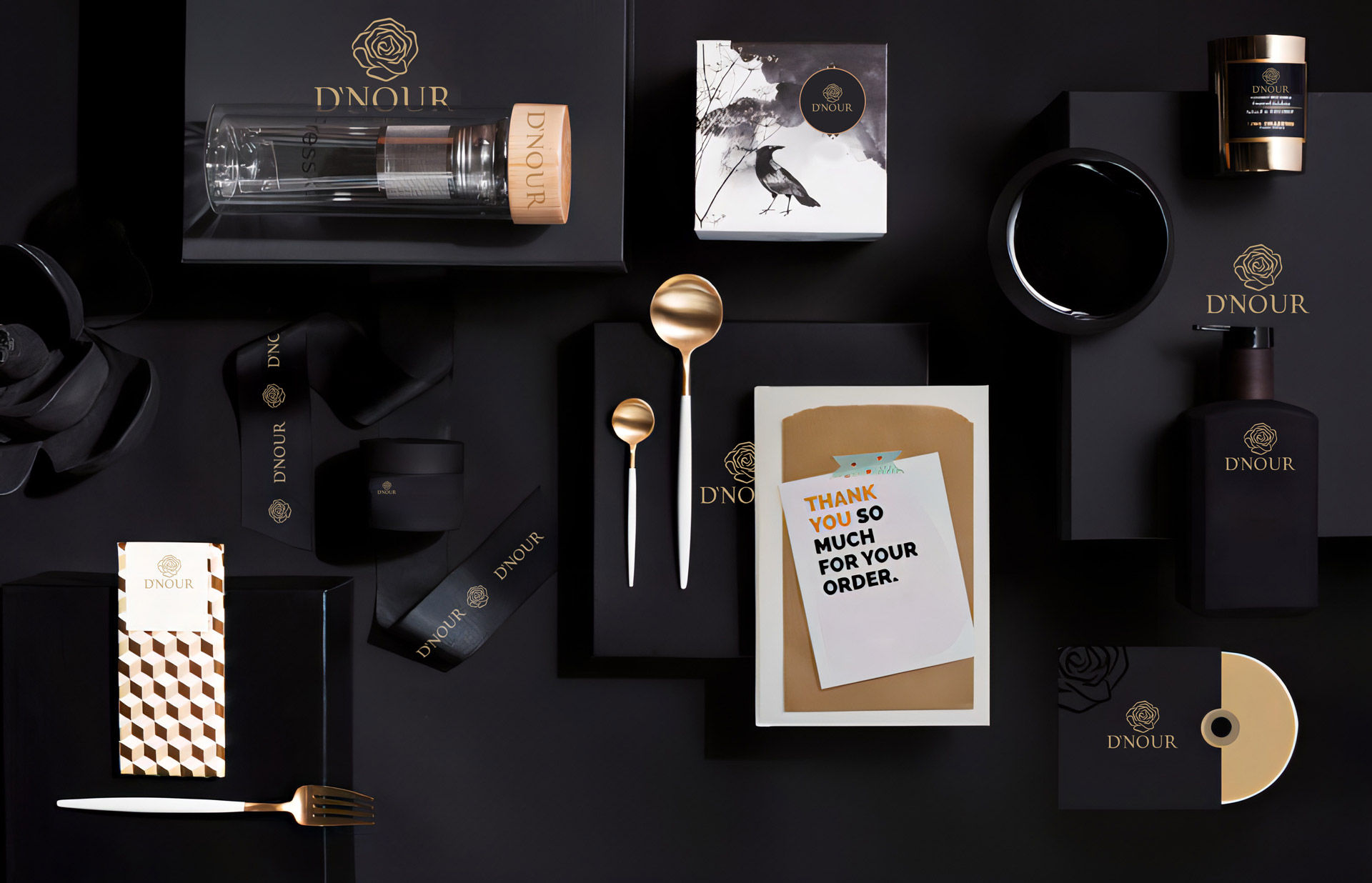 dnour black branding