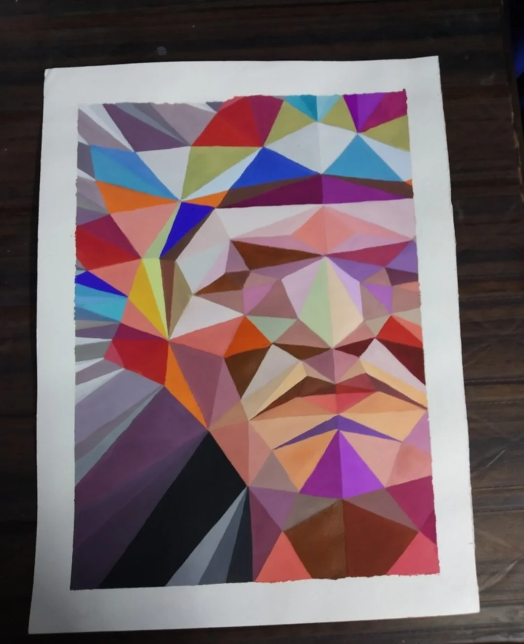 Handmade polygon art