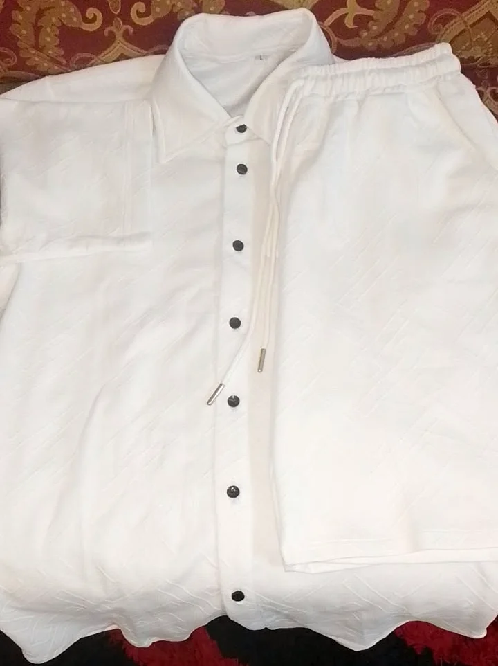 Men two piece set short and short