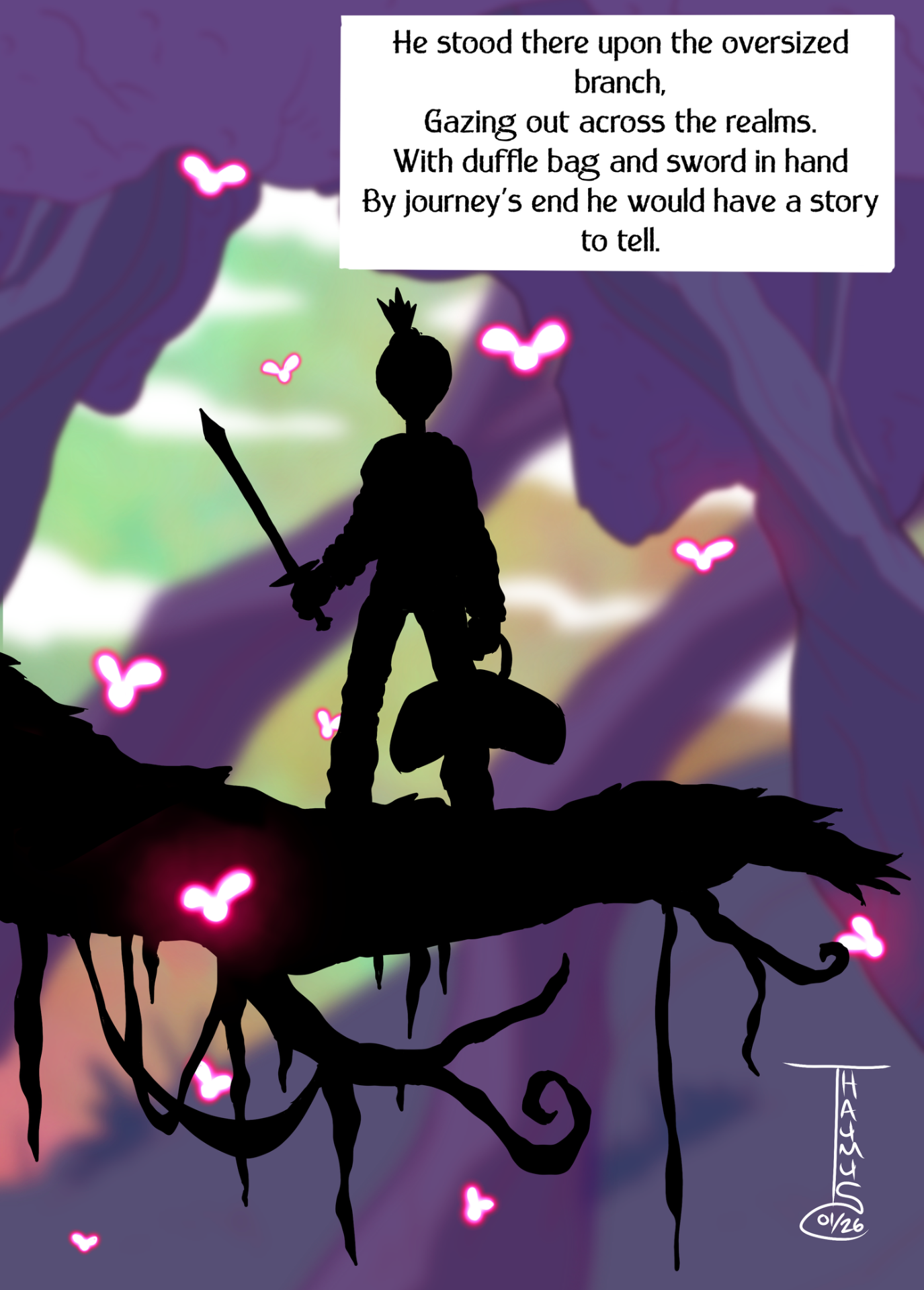 Thaumus the Bard portfolio work