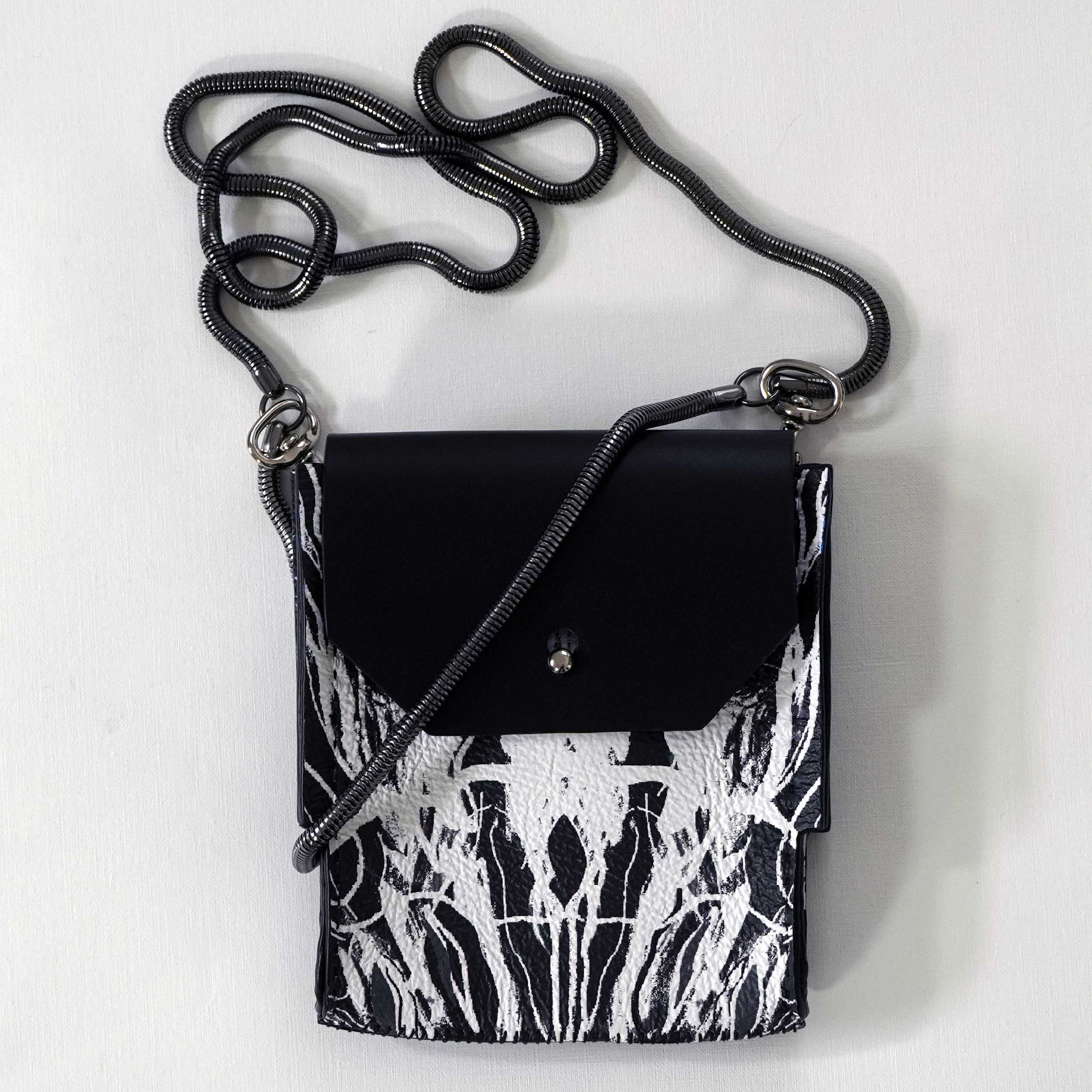 Iris Square Leather Pouch