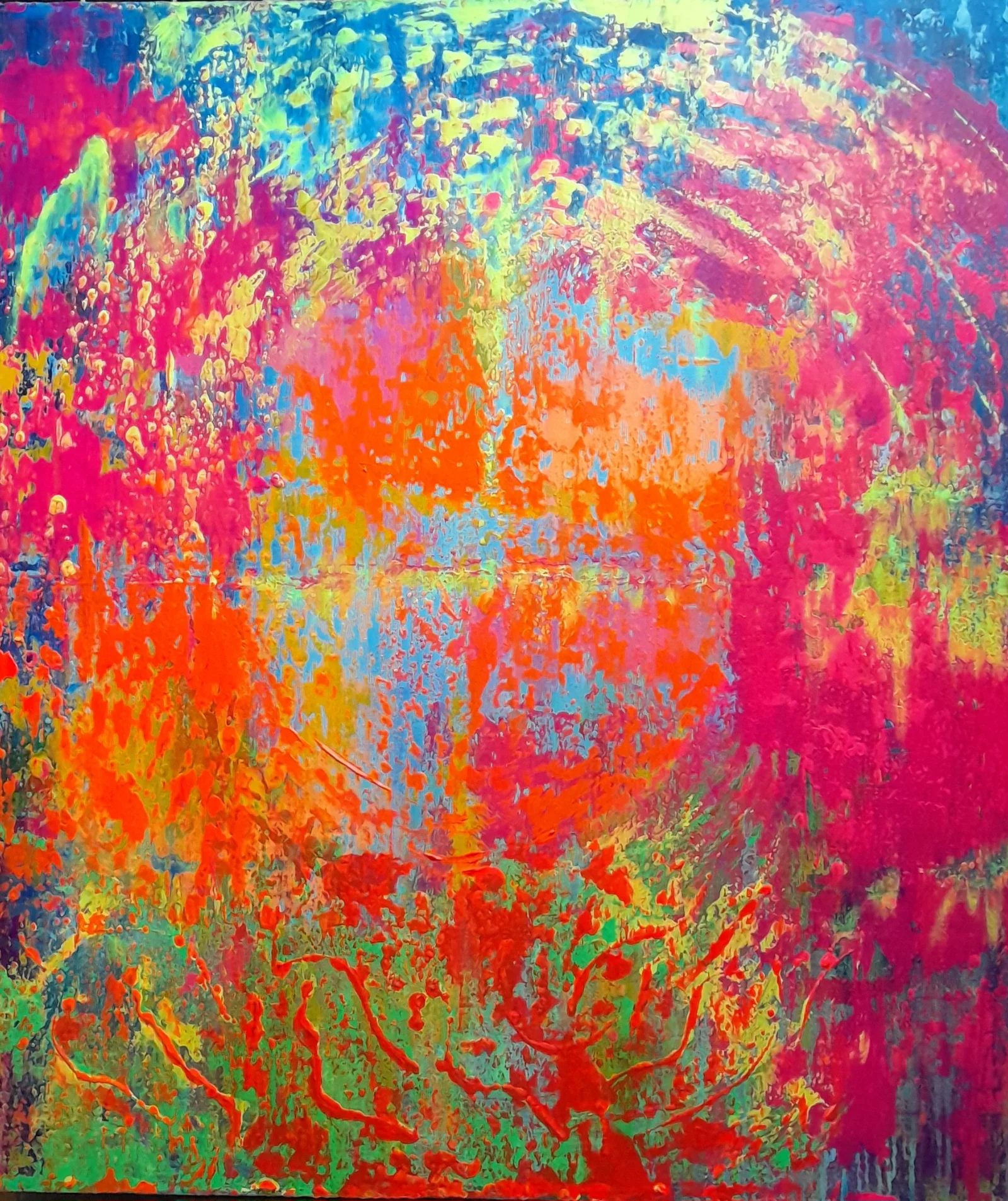 SELECTED CANVAS WORKS by ersuserpil, abstract expressionist artist