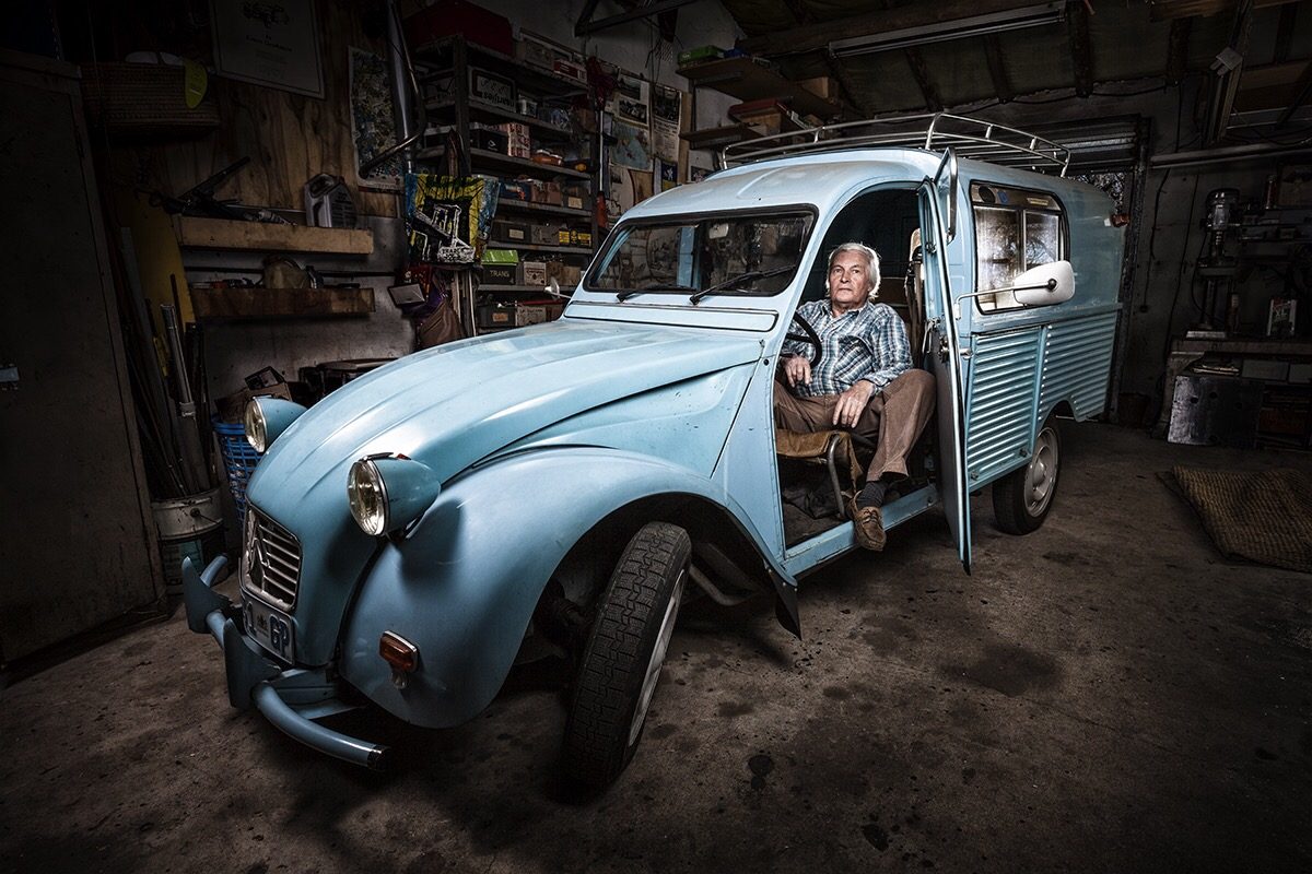 Blue car, open door by maritzverwey, photography — commercial