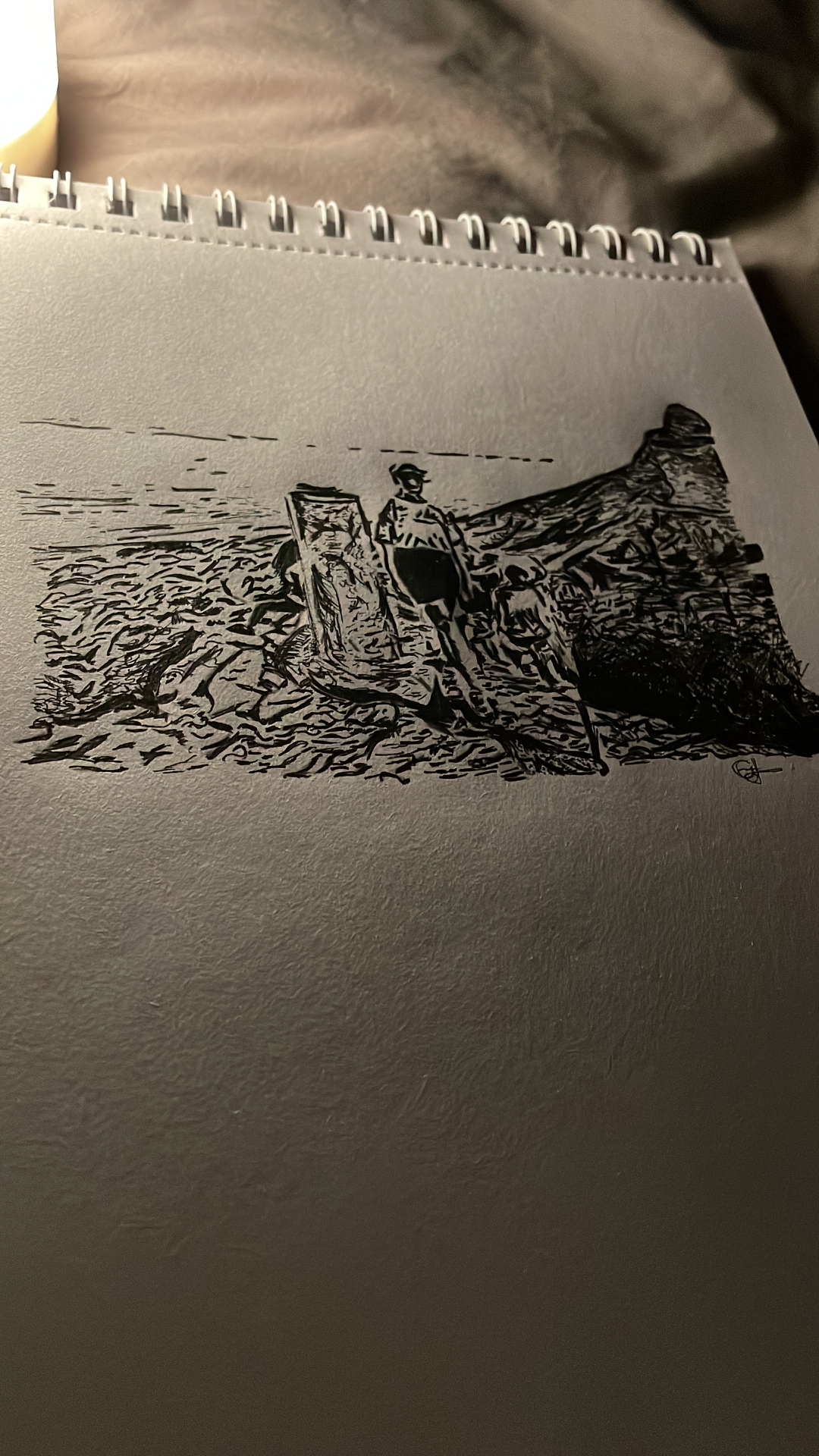 Ink drawings by gabiludski, editorial design