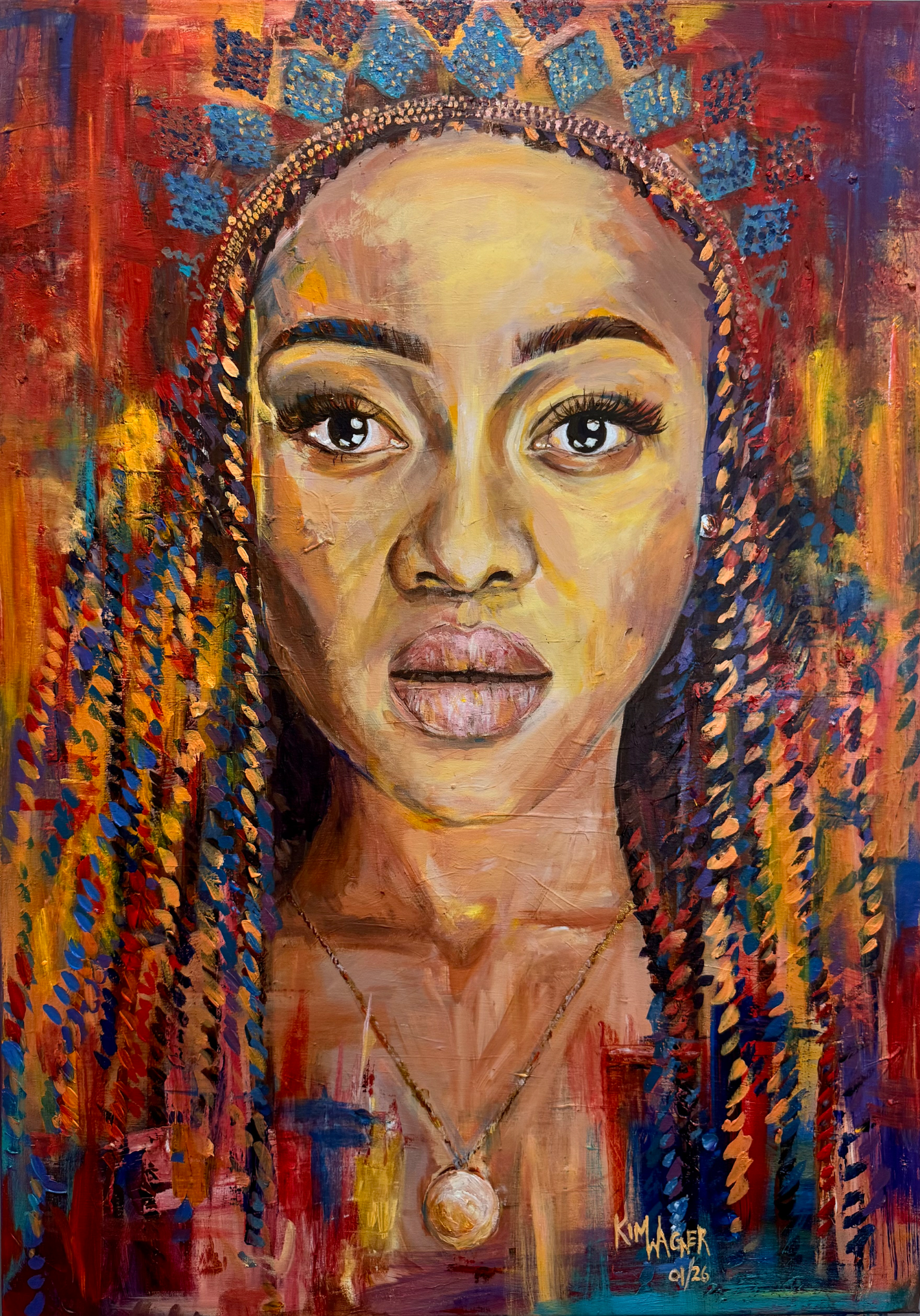 Paintings by Kim Wagner-Langdown, fashion photography