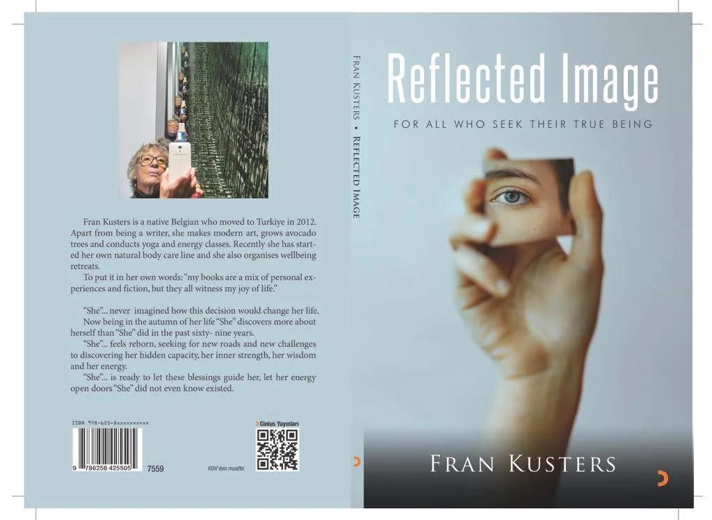 cover reflected image by Fran Kusters, modern art and writing