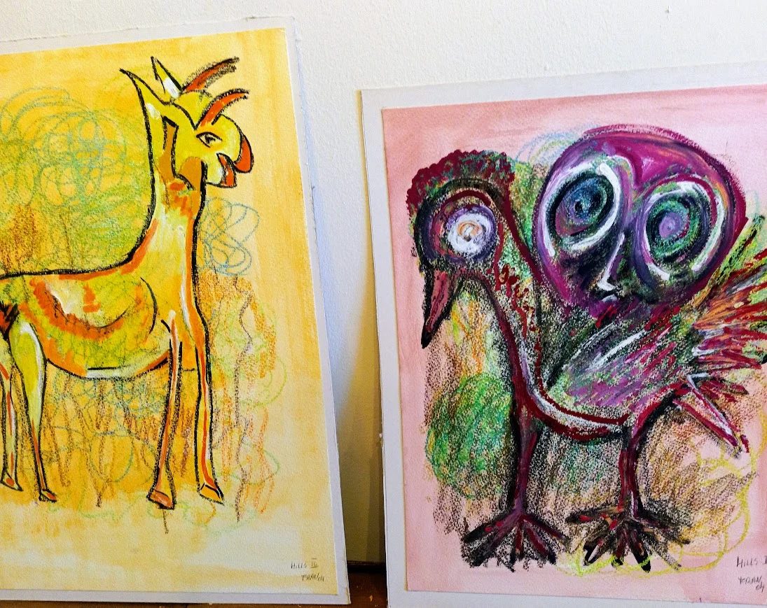 animals by Fran Kusters, modern art and writing