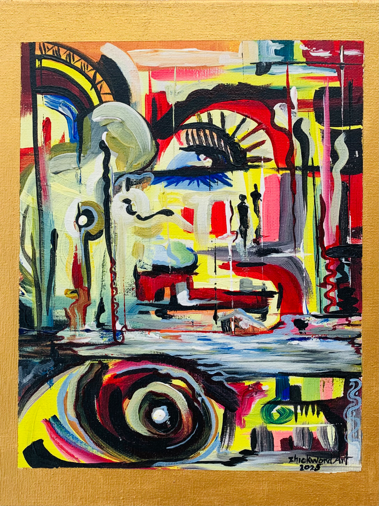 SELECTED CANVAS STUDIES by jimohisaac6, painting and abstract motif