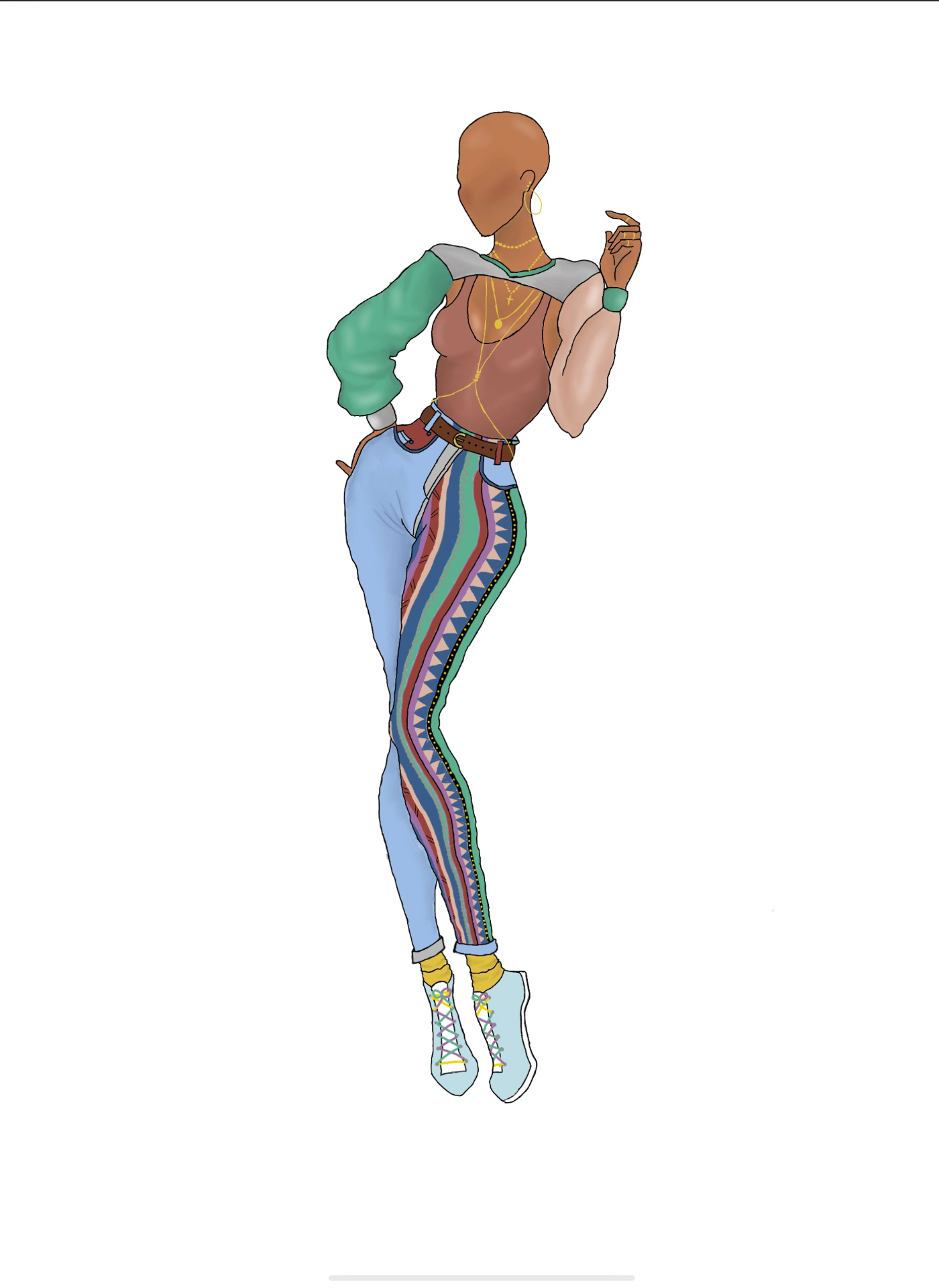 SELECTED WORKS by Fi, fashion illustration