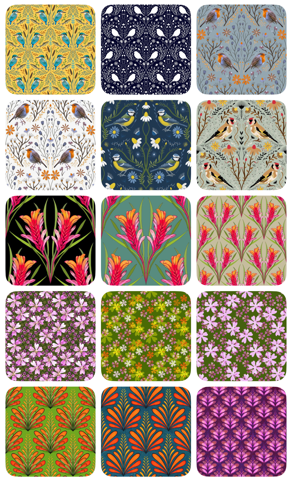 Selected Motif Folio by Mel, fashion illustration