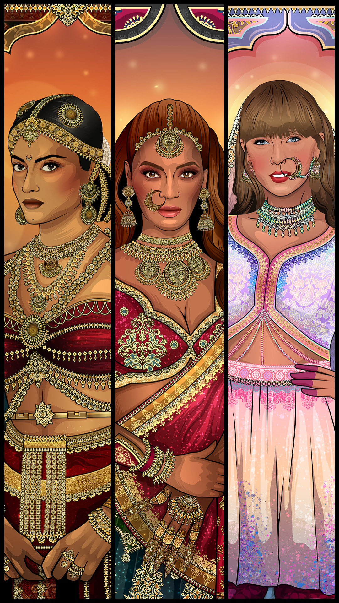 My works by vk_designs, fashion illustration