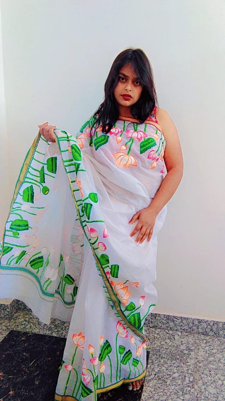 inbound7289105726640471258 by shikha Srivastava , saree painting