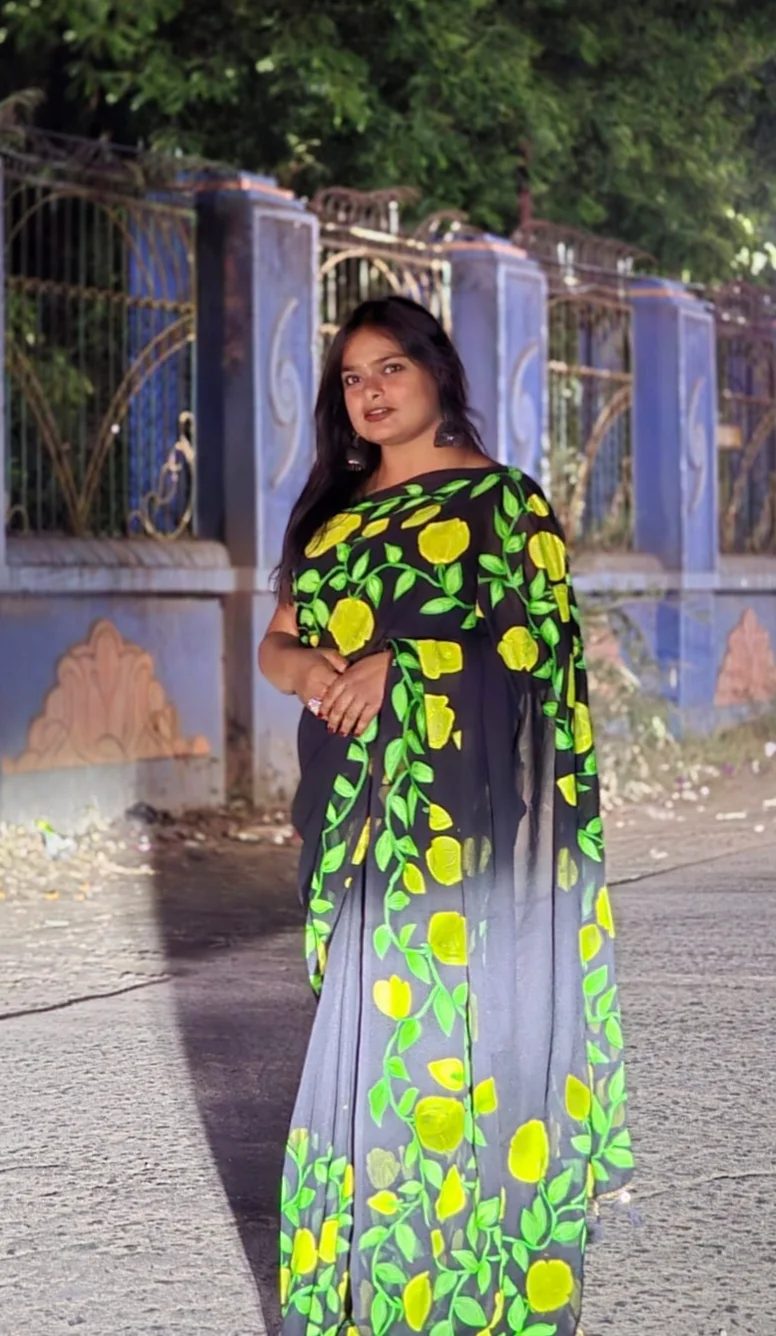inbound7745739172053556226 by shikha Srivastava , saree painting