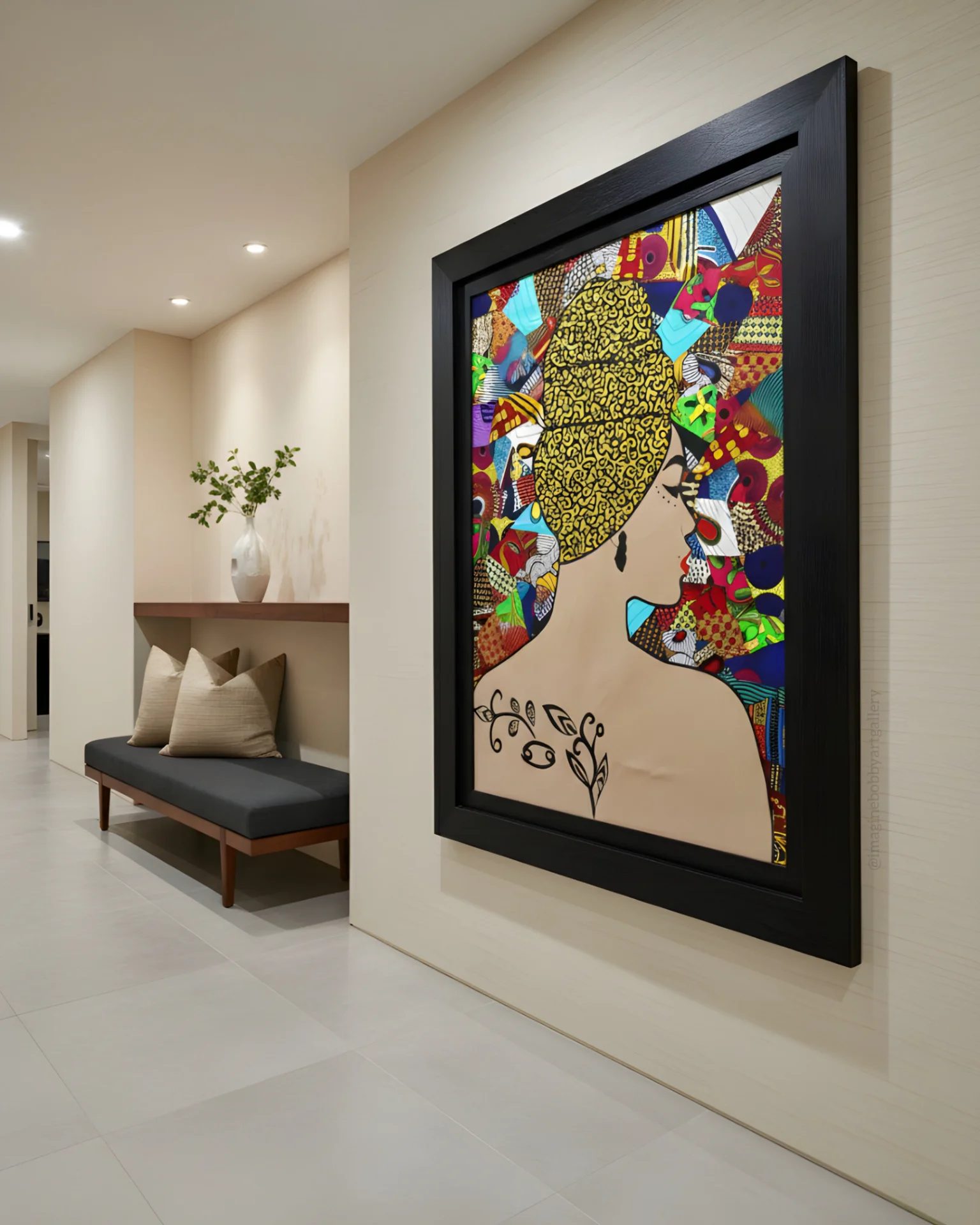 ISLA OF PARADISE by Onyekachi Eneh, mixed media artist