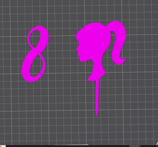 Barbie Style Cake Toppers by Marita, diy piñatas. 3d printing