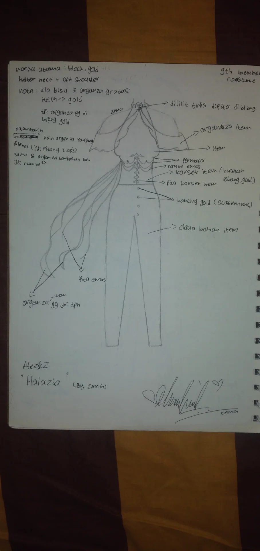 Designs by Zillaetha Andrea, fashion designing and modelling
