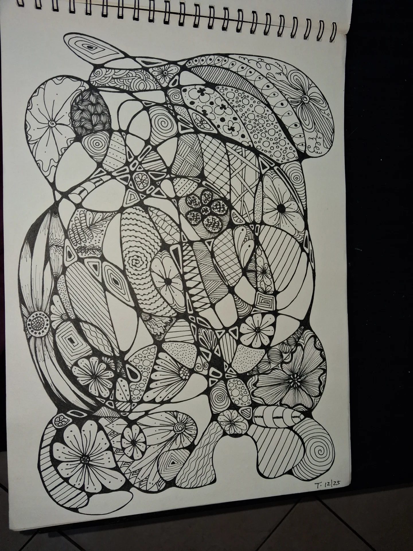 Black and White by taryn_pretorius, fashion illustration