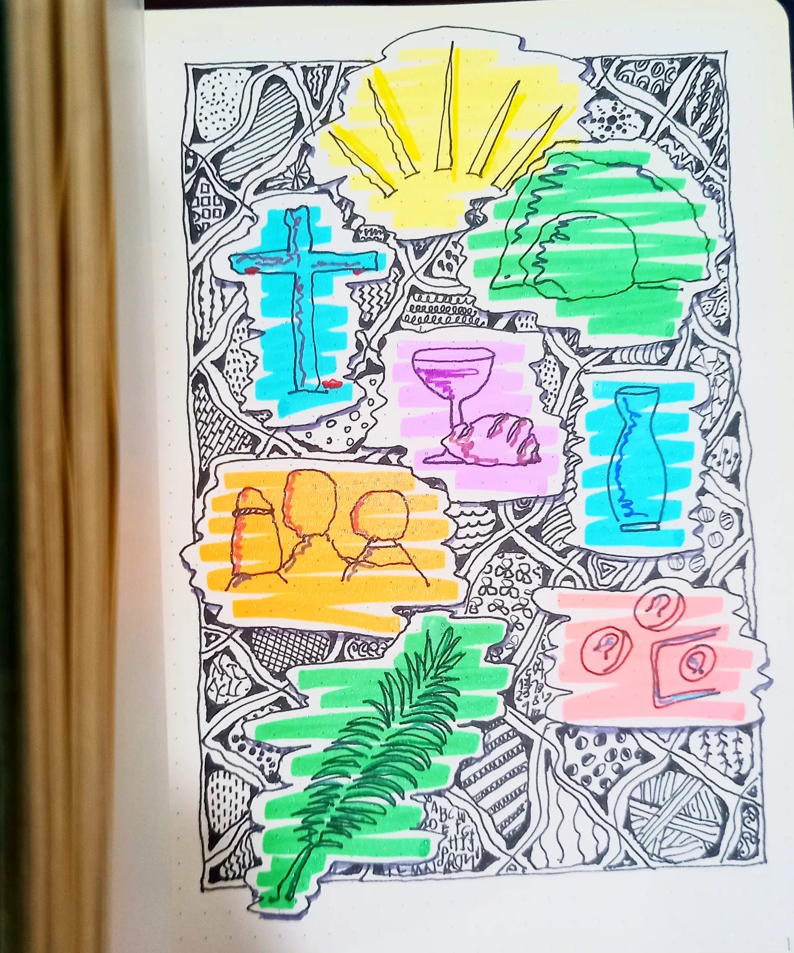 Abstract Drawing by Justine, abstract art