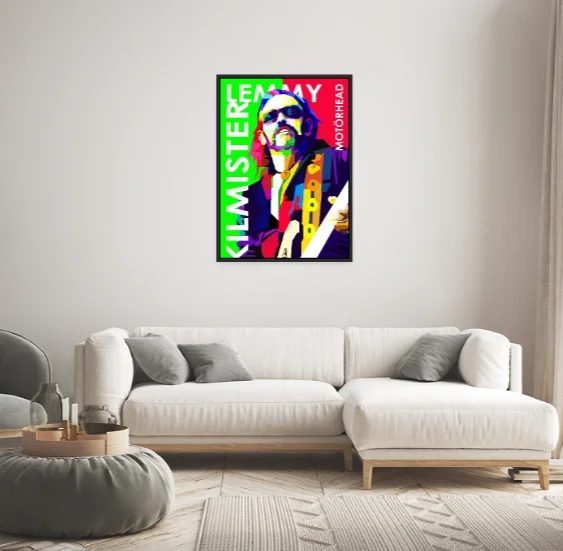 Lemmy Kilmister Pop Art WPAP Style Illustration by Artkreator, fashion illustration