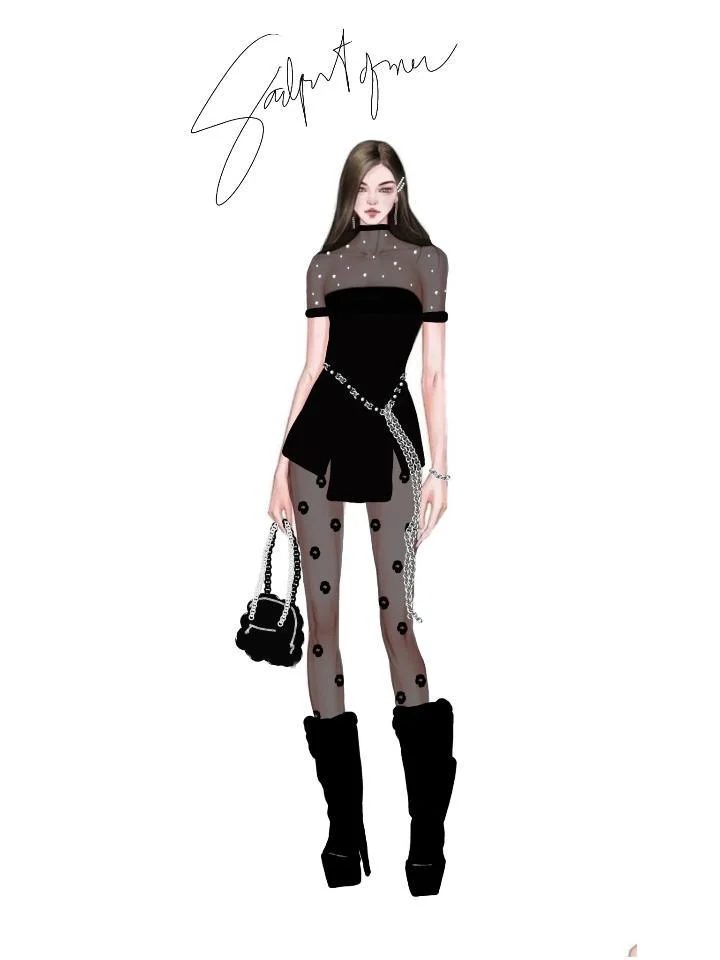 Selected Illustrations by michellealcazar2204, fashion illustration
