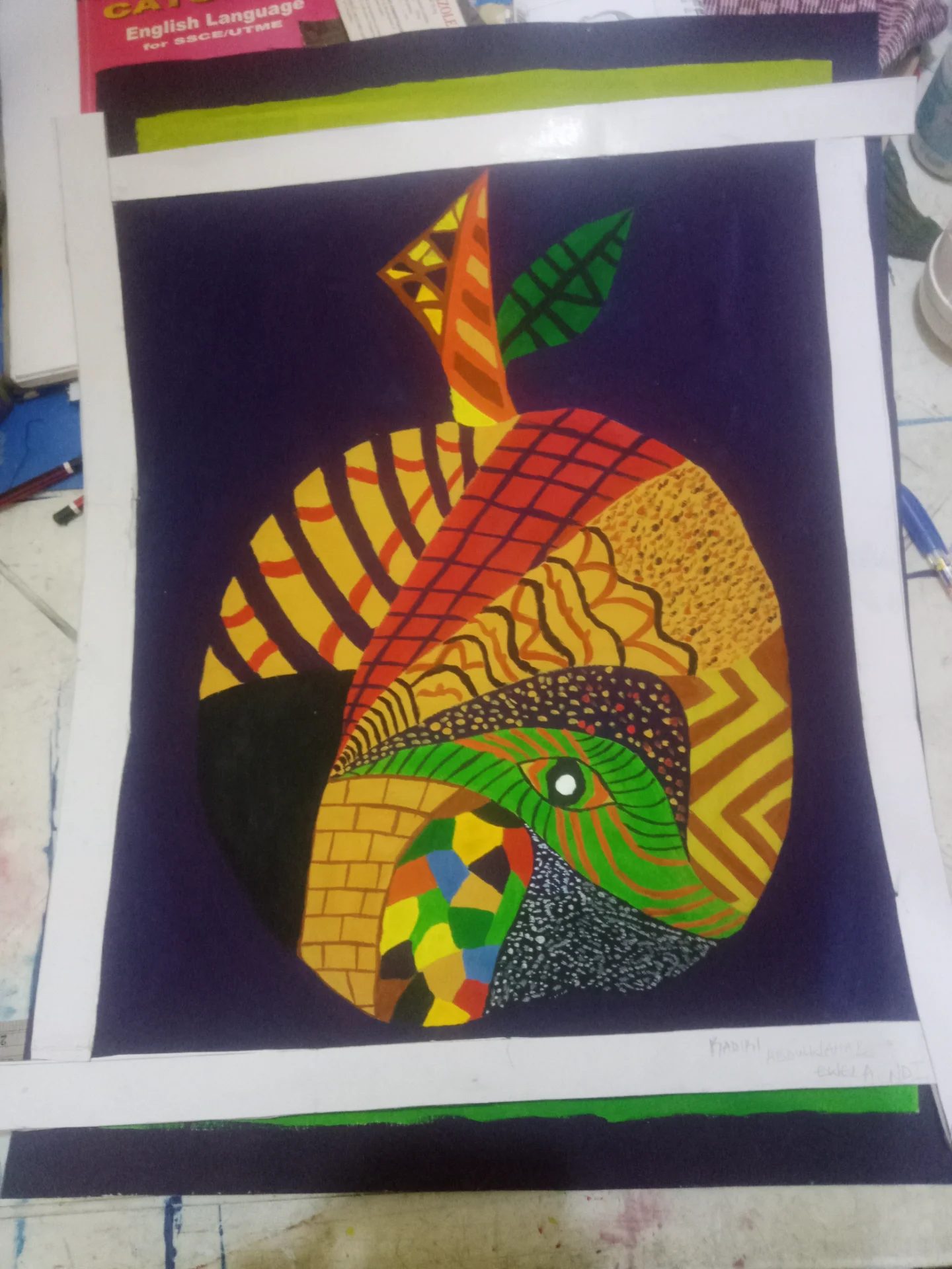 Piece of 🎨 Art 🎭 by Abdulwahab Kadiri Ewela , i specialize in painting and drawing....also i do ceramics