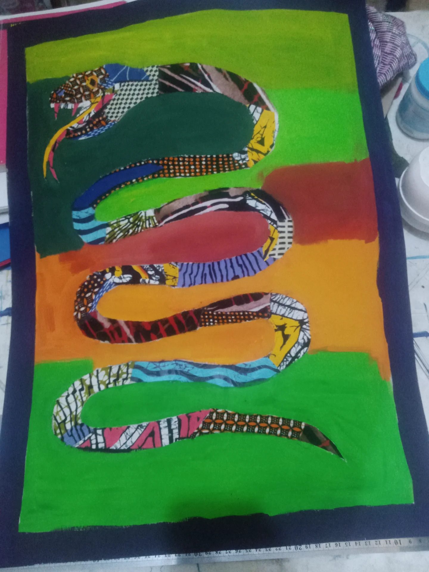 Piece of 🎨 Art 🎭 by Abdulwahab Kadiri Ewela , i specialize in painting and drawing....also i do ceramics