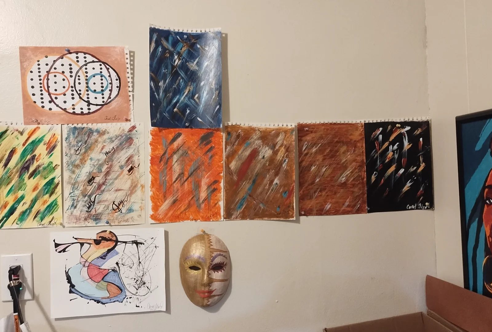 FEATURED WORK by carol, abstract art