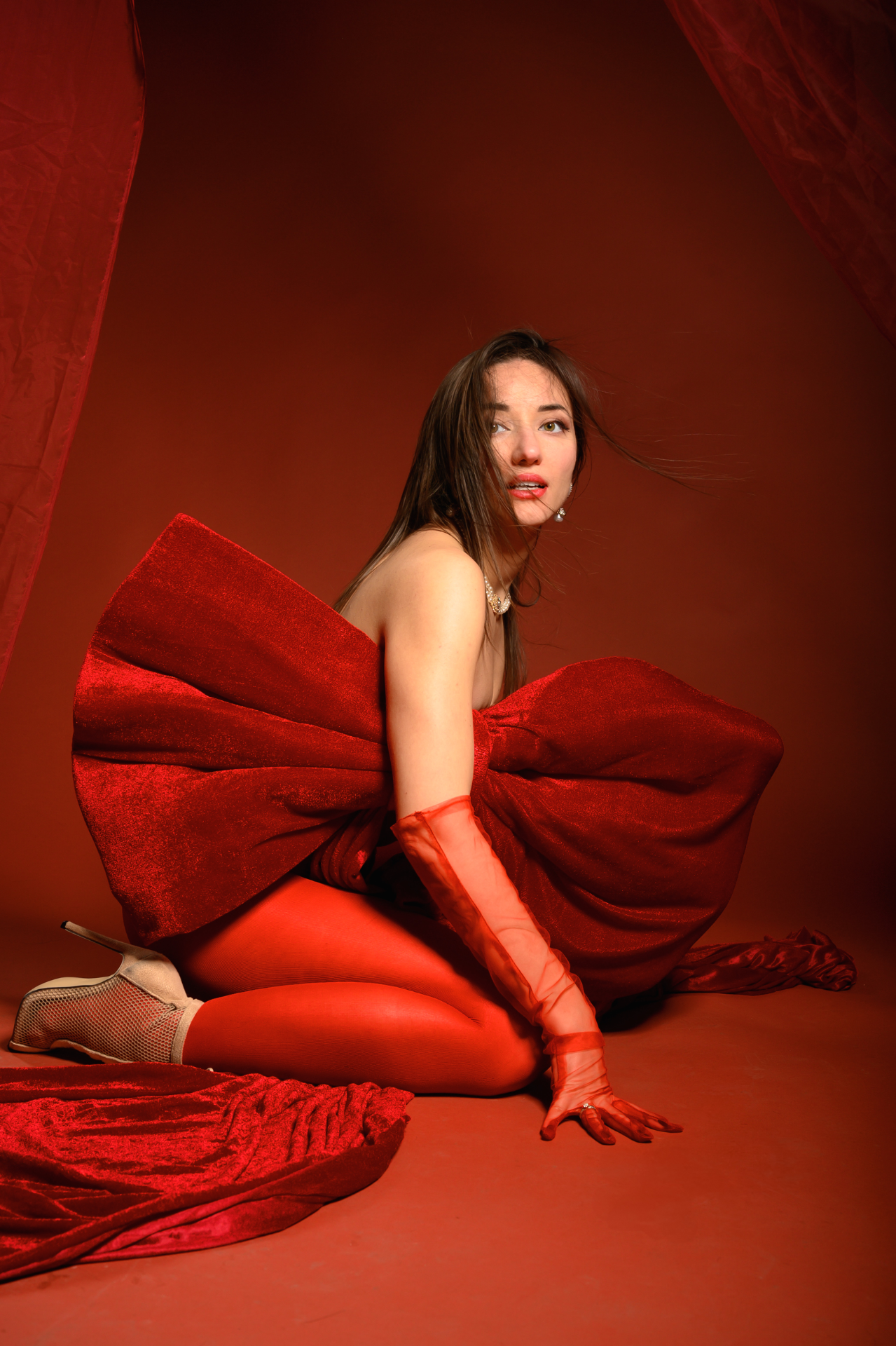 Crimson Gravity and Connection by Elvina Kulinicenko, photography