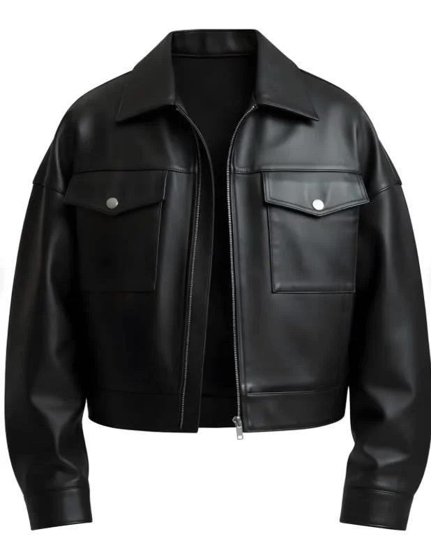 Leather jacket available by Queen's Fit Empire , fashion brand