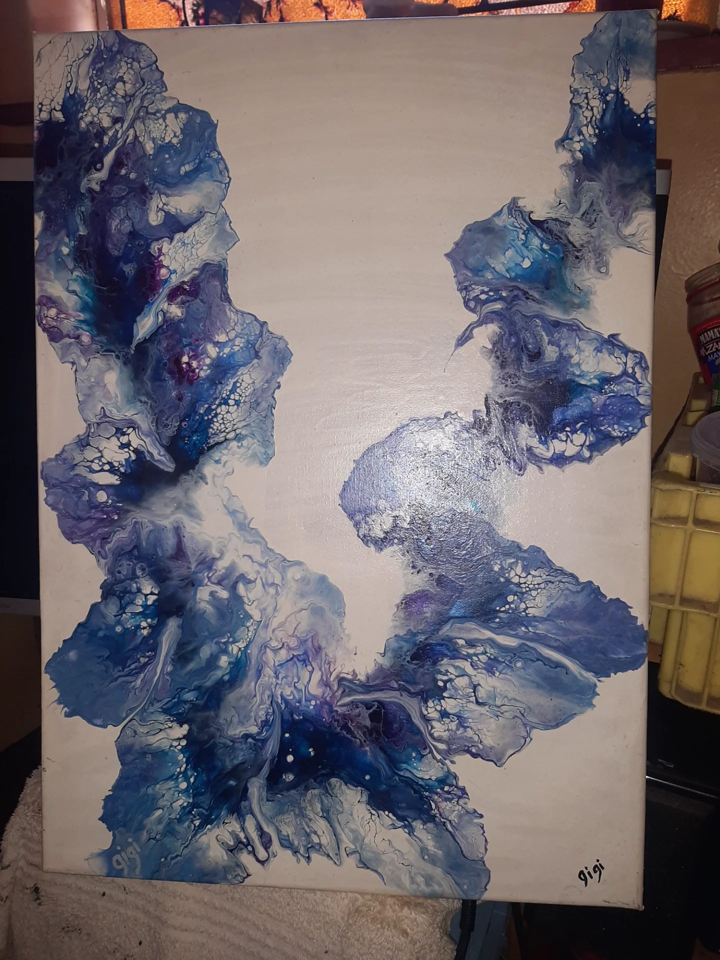 Abstract acrylic on canvas by hendricksginette2727, acrylic painting on canvass