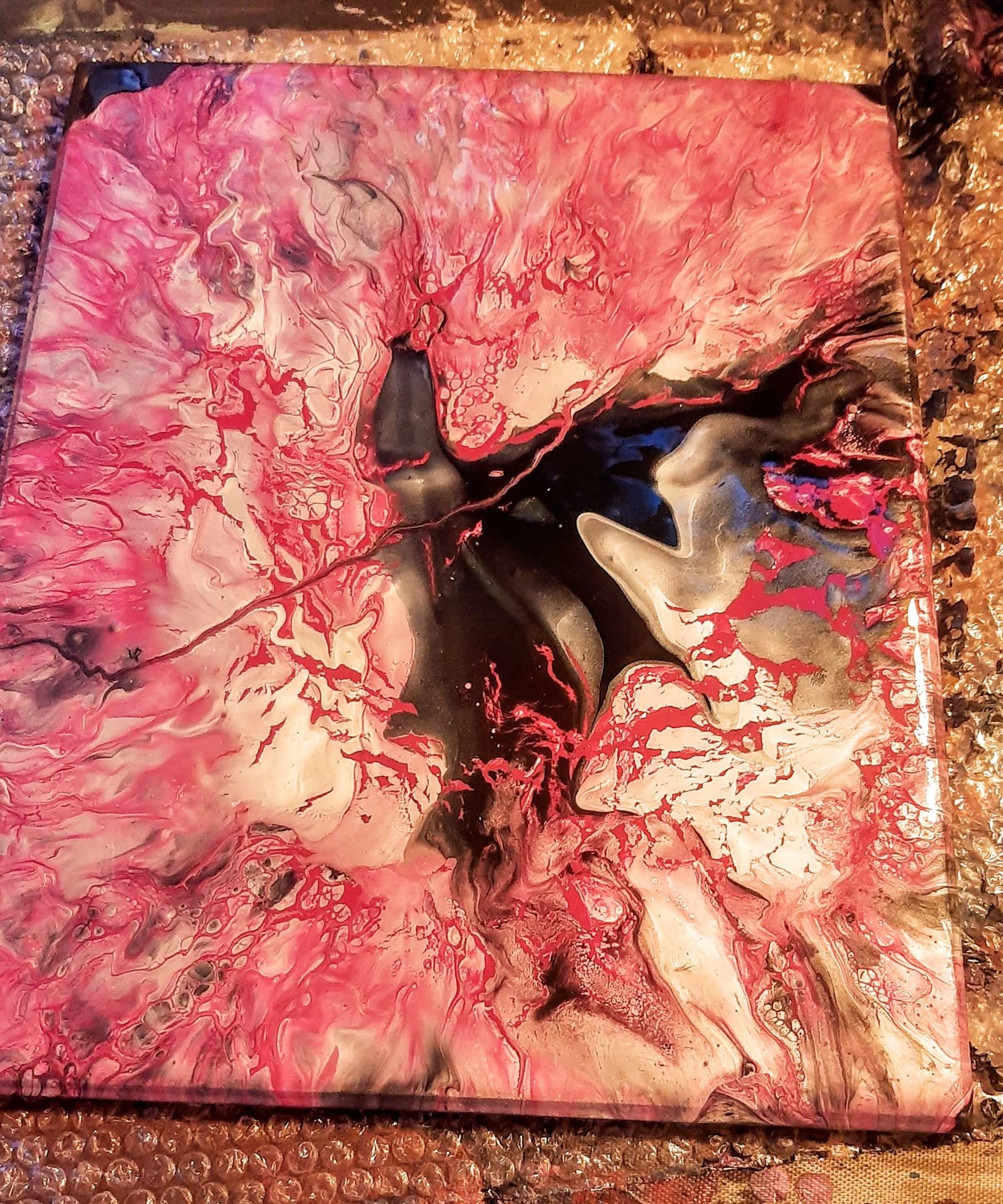 Abstract acrylic on canvas by hendricksginette2727, acrylic painting on canvass